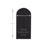 Askıcı Takım Elbise Kılıfı Gamboç 60X100 Siyah Tela Nonvoven