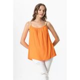 Askılı Alaçatı Yazlık Müslin Bluz Turuncu Trnc L/Xl Turuncu