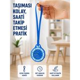 Askılı Analog Çanta Charmı Taşınabilir Saat ve Çanta Aksesuarı Mavi - Renkli