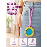 Askılı Analog Taşınabilir Saat Çanta Charmı Günlük Aksesuar Pembe - diğer