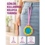 Askılı Analog Taşınabilir Saat Çanta Charmı Günlük Aksesuar Pembe - Lisinya