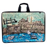 Askılı, Fermuarlı 35X50 Resim Çantası Su Geçirmez Ketenli Kumaş 35X50 Proje Çantası İstanbul