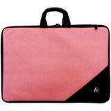 Askılı, Fermuarlı 35x50 Resim Çantası Su Geçirmez Ketenli Kumaş 35x50 Proje Çantası Pembe