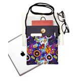 Askılı - Kitap Çantası/Tablet Çantası/Ebook Çantası/Book Sleeve/Tablet Sleeve – Çıkarılabilir Askı, Çok Amaçlı Çanta (90'lar, Plak, Paten, Kaset, Teyp, Hediye, Konsept Hediye)