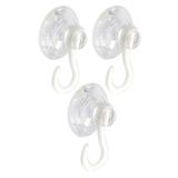 Askılı Vantuz Öpücük 3 Cm 3 Adet Kancalı Cam Vantuzu Cam Askısı Pvc Vantuz Mutfak Banyo Pencere ve Kapı Camı Vantuzu