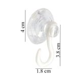 Askılı Vantuz Öpücük 4 Cm 12 Adet Büyük Kancalı Cam Vantuzu Pvc Vantuz Mutfak Banyo Pencere Ve Kapı Camı Vantuzu Şeffaf