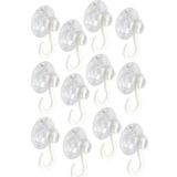 Askılı Vantuz Öpücük 4 Cm 12 Adet Büyük Kancalı Cam Vantuzu Pvc Vantuz Mutfak Banyo Pencere ve Kapı Camı Vantuzu