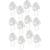 Askılı Vantuz Öpücük 4 Cm 12 Adet Büyük Kancalı Cam Vantuzu Pvc Vantuz Mutfak Banyo Pencere