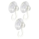 Askılı Vantuz Öpücük 4 Cm 3 Adet Büyük Kancalı Cam Vantuzu Öpücük Cam Askısı Pvc Vantuz Mutfak Banyo Pencere ve Kapı Camı Vantuzu