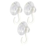 Askılı Vantuz Öpücük 4 Cm 3 Adet Büyük Kancalı Cam Vantuzu Pvc Vantuz Mutfak Banyo Pencere ve Kapı Camı Vantuzu