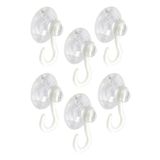 Askılı Vantuz Öpücük 4 Cm 6 Adet Büyük Kancalı Cam Vantuzu Öpücük Cam Askısı Pvc Vantuz Mutfak Banyo Pencere ve Kapı Camı Vantuzu