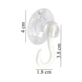 Askılı Vantuz Öpücük 4 Cm 6 Adet Büyük Kancalı Cam Vantuzu Pvc Vantuz Mutfak Banyo Pencere Ve Kapı Camı Vantuzu Şeffaf