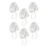 Askılı Vantuz Öpücük 4 Cm 6 Adet Büyük Kancalı Cam Vantuzu Pvc Vantuz Mutfak Banyo Pencere ve Kapı Camı Vantuzu