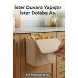 Askılı Ve Yapışkanlı Mutfak Ve Banyo İçin Pratik Çöp Kovası 8Lt