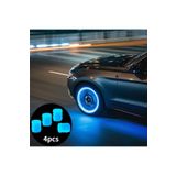 Askımo Mavi Fosforlu Sibop Kapağı Gece Parlayan Sibob Kapağı Jant Işığı Bisiklet Araba Sibop Kapağı