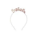 aşkın concept Bride To Be Yazılı Taşlı Taç Parıldayan Taş Yapısı Rose Gold Renkli Bekarlığa Veda Partisi Konsept