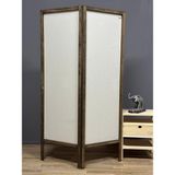 Aşkın Parti Evi Paravan Seperatör Panel Kumaş Paravan Ara Bölme Aparat 2 Kanatlı - 100x160 - Beyaz
