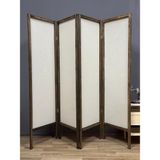 Aşkın Parti Evi Paravan Seperatör Panel Kumaş Paravan Ara Bölme Aparat 4 Kanat - 200x160 - Ahşap