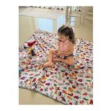 Aşkın Parti Evi Zoo,149x150cm Su Geçirmez, Yer/masa Örtüsü, Aktivite, Yemek Ve Oyun Için, Piknik,Çok Amaçlı