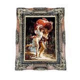 Aşkın Sıcaklığı Adlı İran Tebriz Halı Tablo 77x97cm - Duvar Halı Kilim Tablo