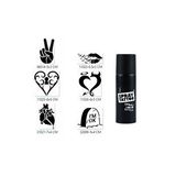 Aşkın Zaferi Spray Tattoo Geçici Sprey Dövme Seti