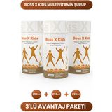 Asko Boss X Kids - Kalsiyum, Magnezyum, L-Arjinin, Çinko, Vitamin D3 İçeren Çocuk Multivitamin Takviyesi
