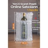Askur 18X36 cm 50 Adet Havalı Kargo Poşeti Airbag/airbed/airpack/airpak Ambalaj