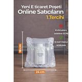 Askur 24X19 cm 50 Adet Havalı Kargo Poşeti Airbag/airbed/airpack/airpak Ambalaj