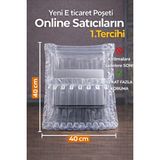 Askur 40X40 cm 100 Adet Havalı Kargo Poşeti Airbag/airbed/airpack/airpak Ambalaj