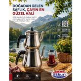 Askur Aluminyum Klasik Çaydanlık No 1 - Siyah - Beyaz
