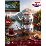 Askur Aluminyum Küre Çaydanlık No 4 - Açık Gri