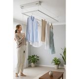 ASKUR Tavana Monte Asansörlü Çamaşır Kurutmalık 70x220 cm 8 Askılı Manuel Ayarlı