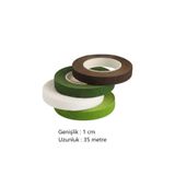ASL ArtPaper 4 Renk Yapışkanlı Çiçek Bandı Seti (Koyu Yeşil,Açık Yeşil,Beyaz,Kahve) - Floral Tape Maskeleme Bant