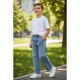 ASL GOLF CLUB Erkek Çocuk Açık Mavi Renk Çok Cepli Baggy-Fit Jean Pantolon