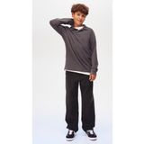 ASL GOLF CLUB Erkek Çocuk Siyah BAGGY FİT JEANS Pantolon