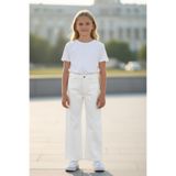 ASL GOLF CLUB Kız Çocuk Wide Leg Jean Pantolon Yazlık Rahat Kesim Denim Pantolon