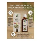 ASL Kenevir Yağı 100 ml | %100 Soğuk Sıkım | KENDİR | Katkısız | Cam Şişe | İçilebilir.