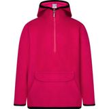 ASL Kids Colors Çocuk Polar Kanguru Cepli Ceket Kapşonlu Yarım Fermuarlı Sweatshirt Koyu Pembe - 6 - 7 Yaş