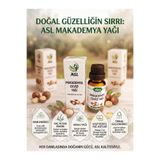 ASL Makademya Yağı %100 Saf & Doğal Macadamia Cadı Fındığı Yağı Soğuk Sıkım Sabit Yağ 20 ml