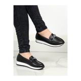 ASL SHOES STORE Ortopedik Tabanlı Günlük Kullanıma Uygun Tokalı Kadın Babet Ayakkabısı