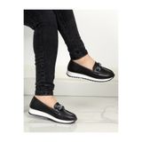 ASL SHOES STORE Ortopedik Tabanlı Günlük Kullanıma Uygun Tokalı Kadın Casual Babet Ayakkabısı