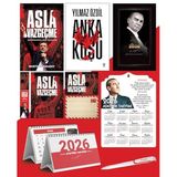 Asla Vazgeçme - Ayraç - Kartpostal - Poster - Anka Kuşu - 2026 Ajanda Gazi Paşa - Ayyıldız Ahşap Duvar Takvimi - Masa Takvimi