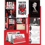 Asla Vazgeçme - Ayraç - Kartpostal - Poster - Anka Kuşu - 2026 Ajanda Gazi Paşa - Imza Duvar Takvimi - Masa Takvimi