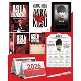 Asla Vazgeçme - Ayraç - Kartpostal - Poster - Anka Kuşu - 2026 Ajanda Komutan - Kalpaklı Ahşap Duvar Takvimi - Masa Takvimi