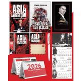 Asla Vazgeçme - Ayraç - Kartpostal - Poster - Baron Istilası - 2026 Ajanda Gazi Paşa - Imza Duvar Takvimi - Masa Takvimi