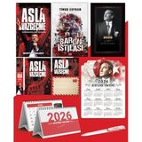 Asla Vazgeçme - Ayraç - Kartpostal - Poster - Baron İstilası - 2026 Ajanda İstikbal - İstikbal Ahşap Duvar Takvimi - Masa Takvimi