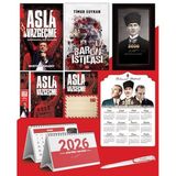 Asla Vazgeçme - Ayraç - Kartpostal - Poster - Baron İstilası - 2026 Ajanda Kalpaklı - Ata Ahşap Duvar Takvimi - Masa Takvimi