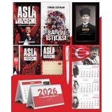 Asla Vazgeçme - Ayraç - Kartpostal - Poster - Baron Istilası - 2026 Ajanda Kalpaklı - Ay Yıldız Duvar Takvimi - Masa Takvimi