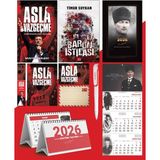 Asla Vazgeçme - Ayraç - Kartpostal - Poster - Baron Istilası - 2026 Ajanda Komutan - Gazi Duvar Takvimi - Masa Takvimi