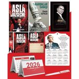Asla Vazgeçme - Ayraç - Kartpostal - Poster - Baronlar Savaşı - 2026 Ajanda Gazi Paşa - Ayyıldız Ahşap Duvar Takvimi - Masa Takvimi